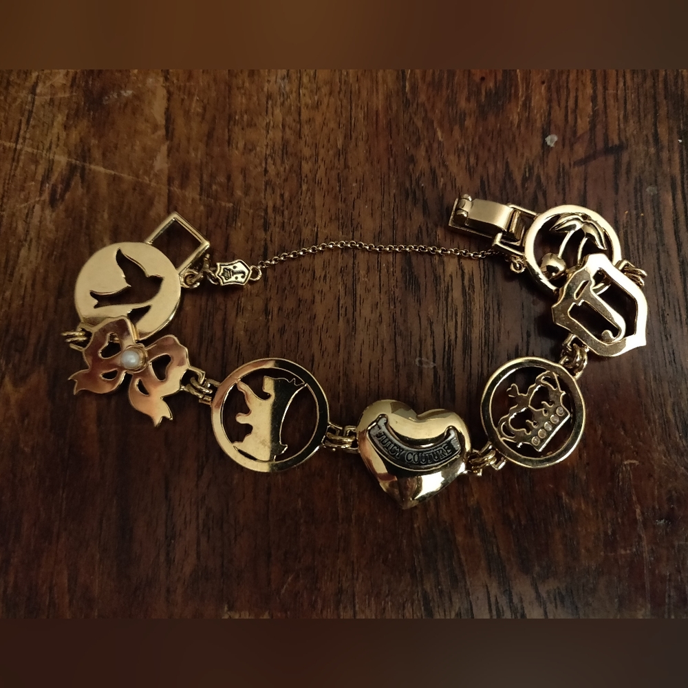 Gold juicy couture chunky bracelet